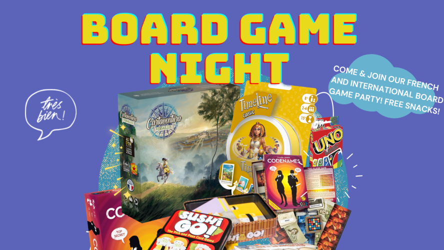 Board game night - Soirée jeux de société !